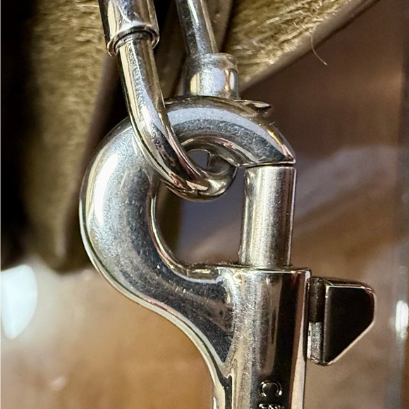 Celine Calf Hair, leather Olive Green Shoulder handbag with silver hardware. - Picture 10 of 10